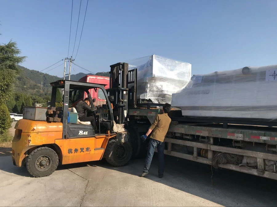 Exported to Turkey :YB-1450ES automatic laminating machine and stacker