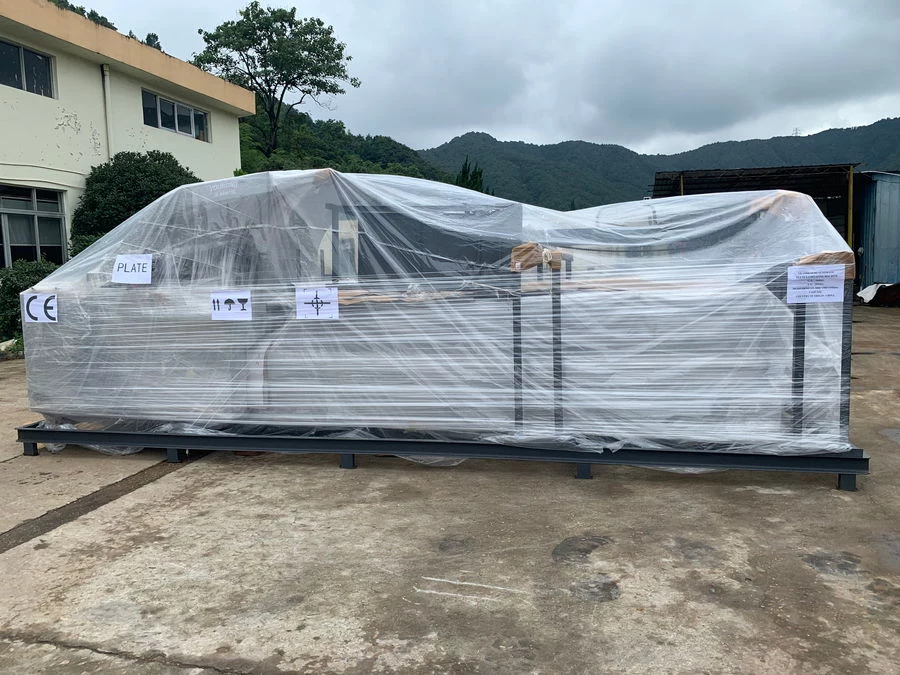 YB-1100B SEMI-Automatic Flute Laminating Machine Delivery to Brasil