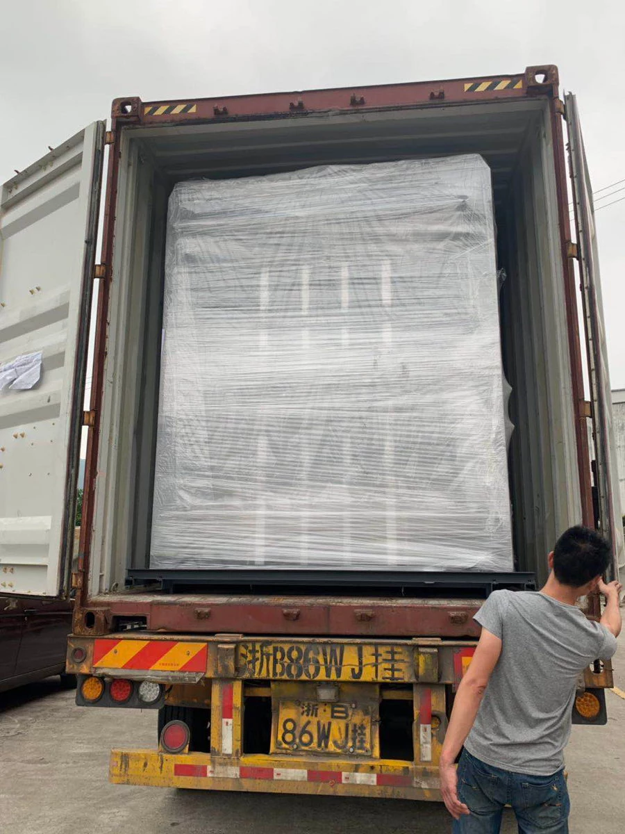 YB-1300E Automatic Flute Laminating Machine delivery to Ethiapia customer