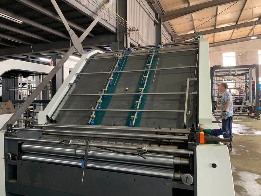 YB-1300E Automatic Flute Laminating Machine delivery to Ethiapia customer