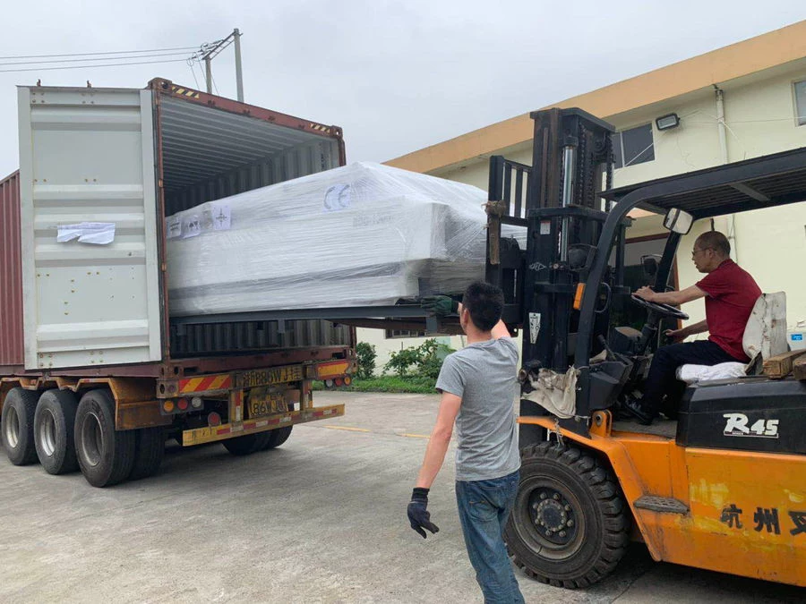 YB-1300E Automatic Flute Laminating Machine delivery to Ethiapia customer