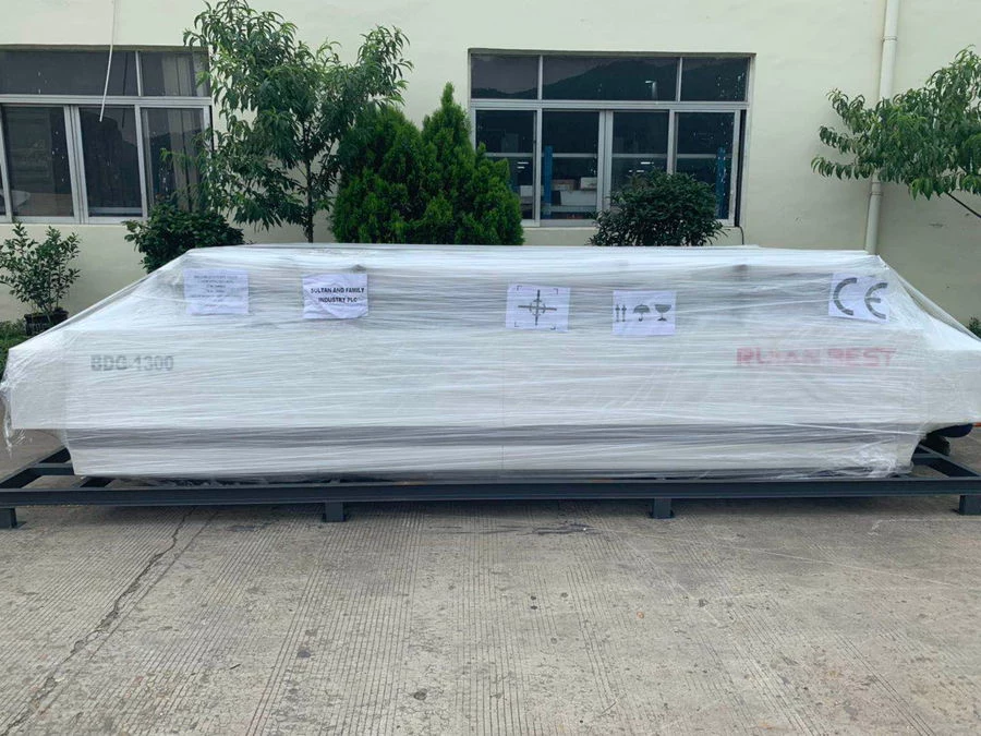 YB-1300E Automatic Flute Laminating Machine delivery to Ethiapia customer