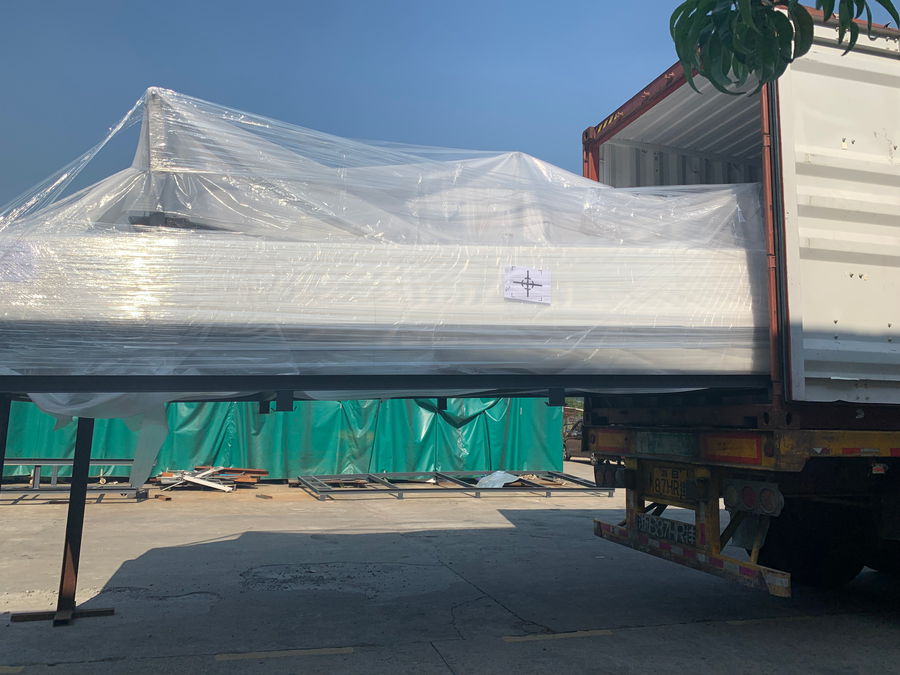 YB-1450H High Speed Flute Laminating Machine Delivery to Mexico