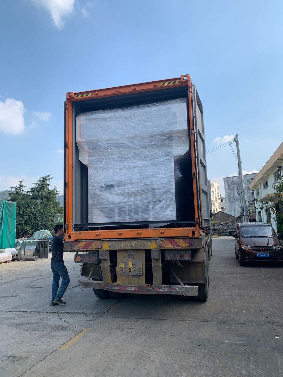 YB-1450H High Speed Flute Laminating Machine Delivery to Georgia