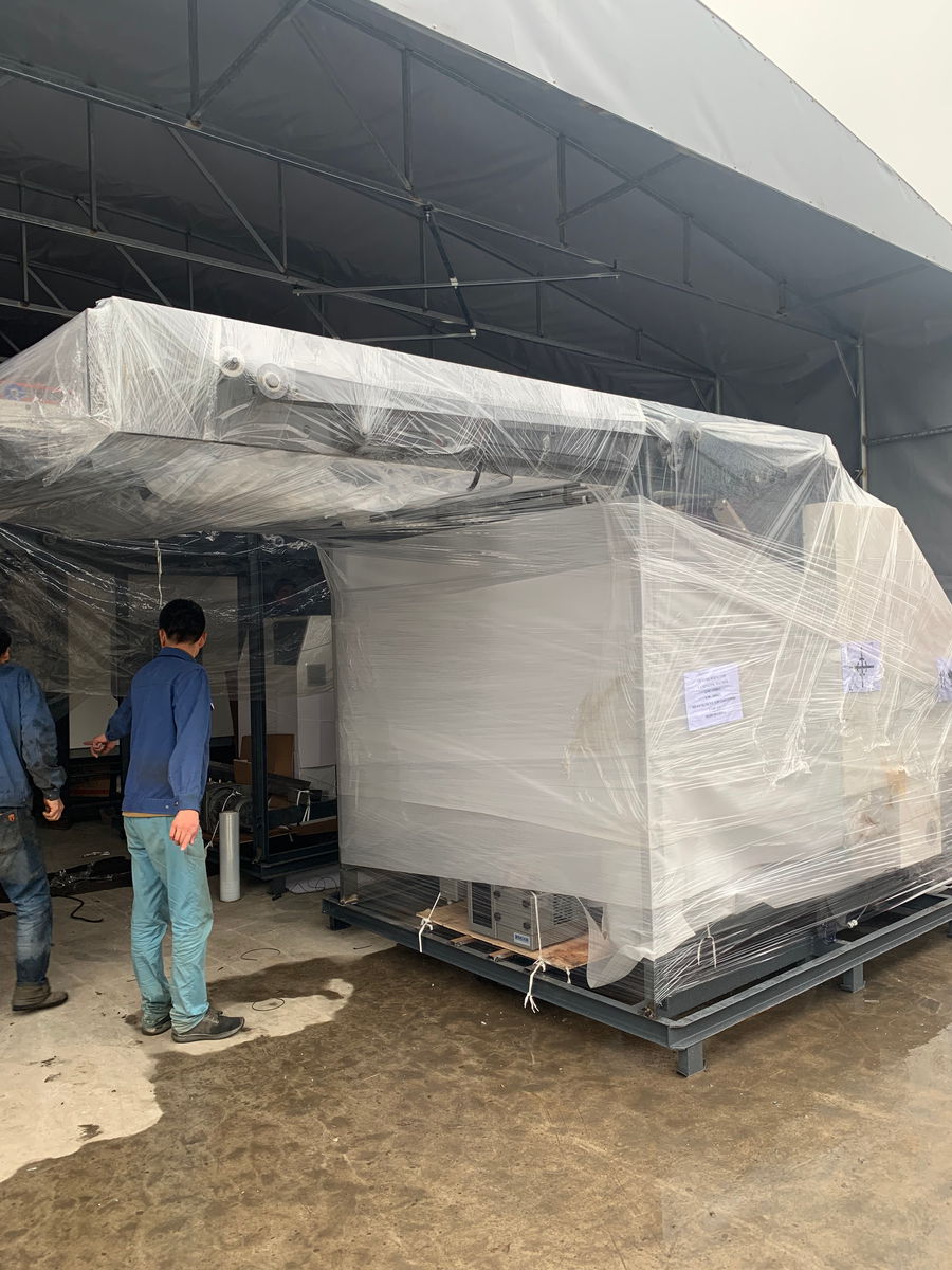 YB-1650H High Speed Flute Laminating Machine Delivery to Vietnam