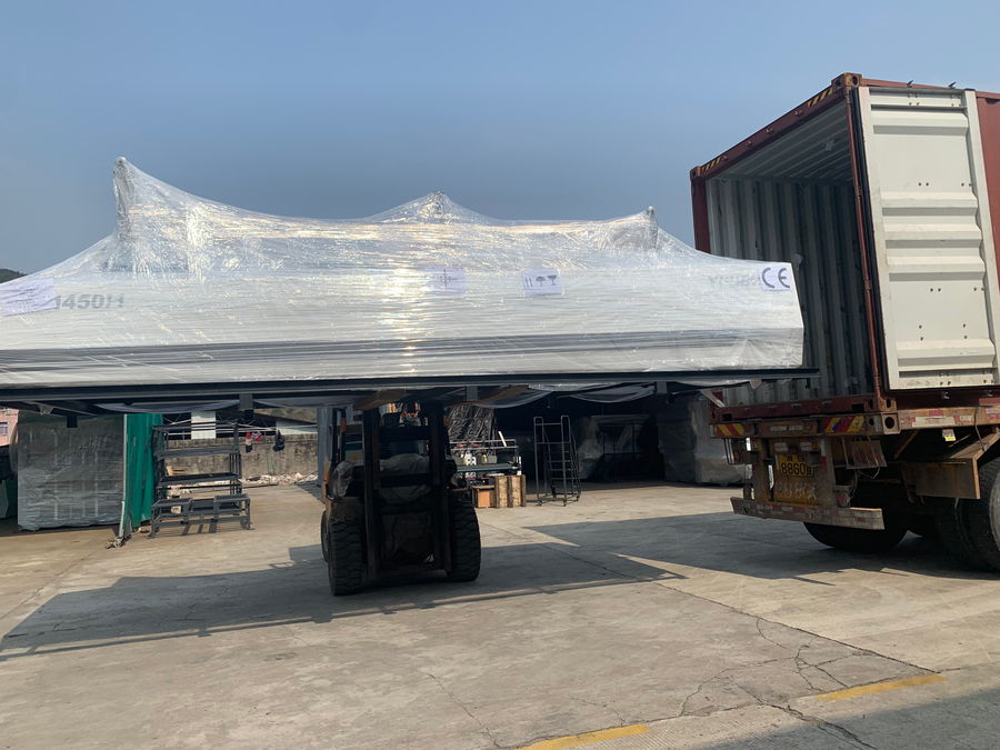 YB-1450H High Speed Flute Laminating Machine Delivery to Algeria