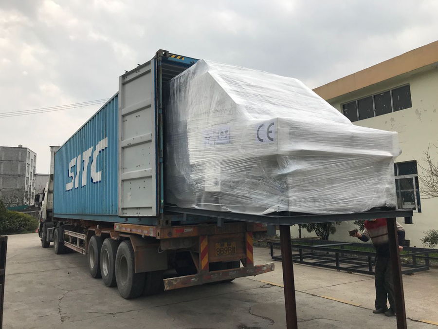 YB-1450H High Speed Flute Laminating Machine Delivery to Vietnam Customer