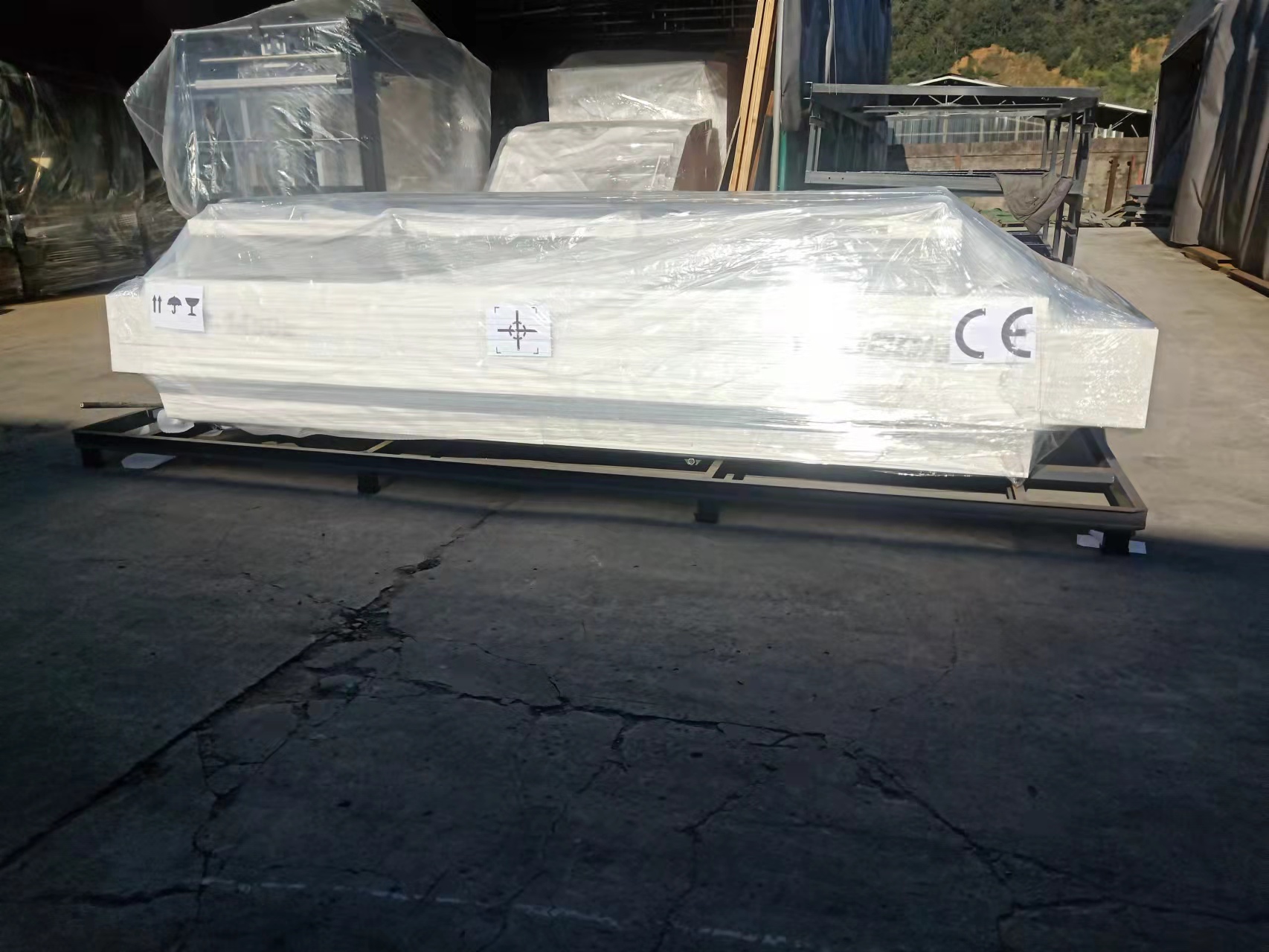YB-1450E Automatic Flute Laminating Machine Deliver to Israel