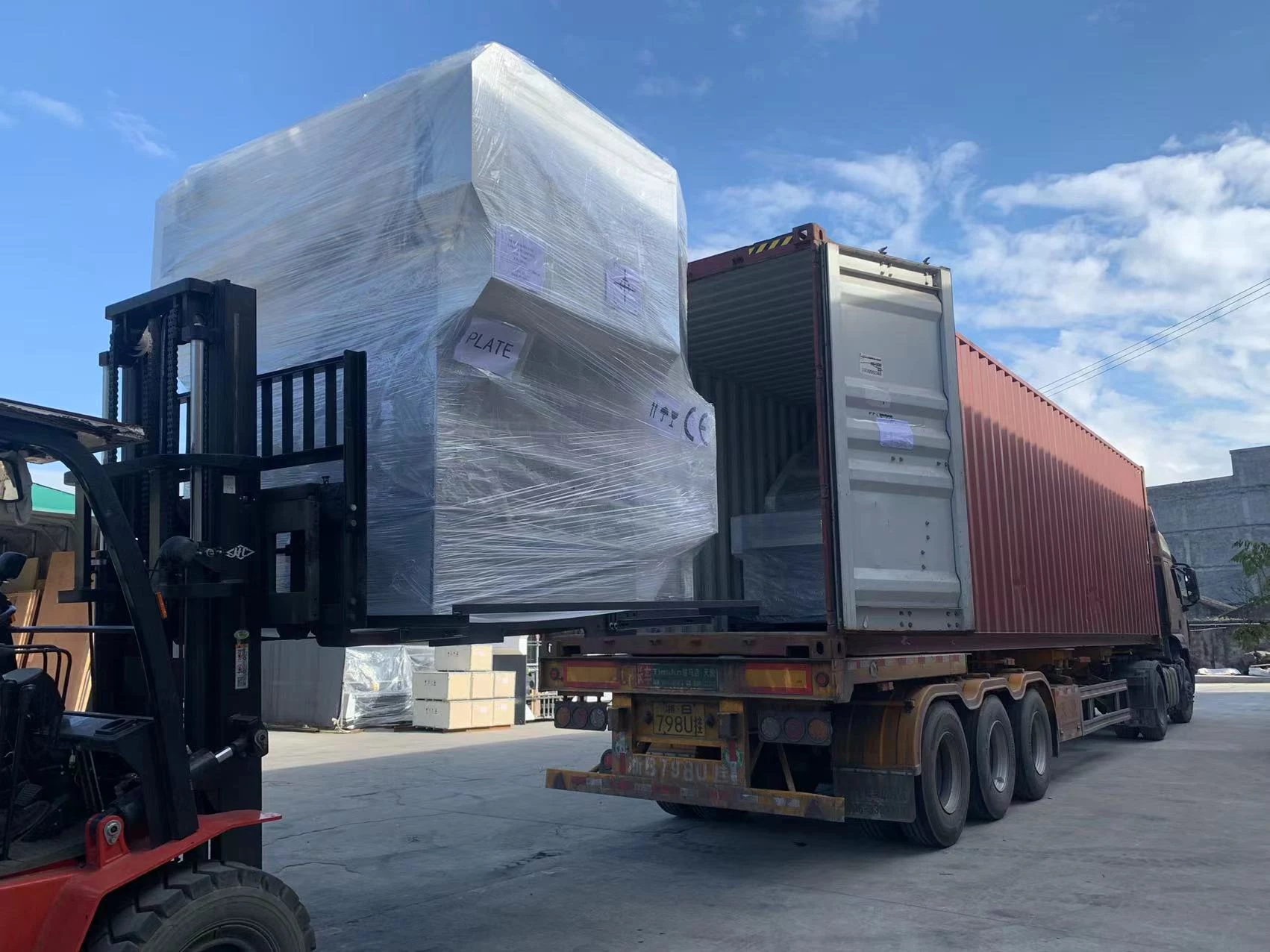 YB-1450H Sero Type Laminating Machine Delivery to Korean Customer