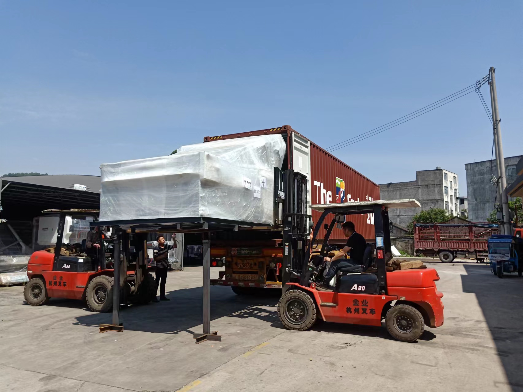 YB-1650G Corrugation to Corrugation Laminating Machine Deliver to Turkey