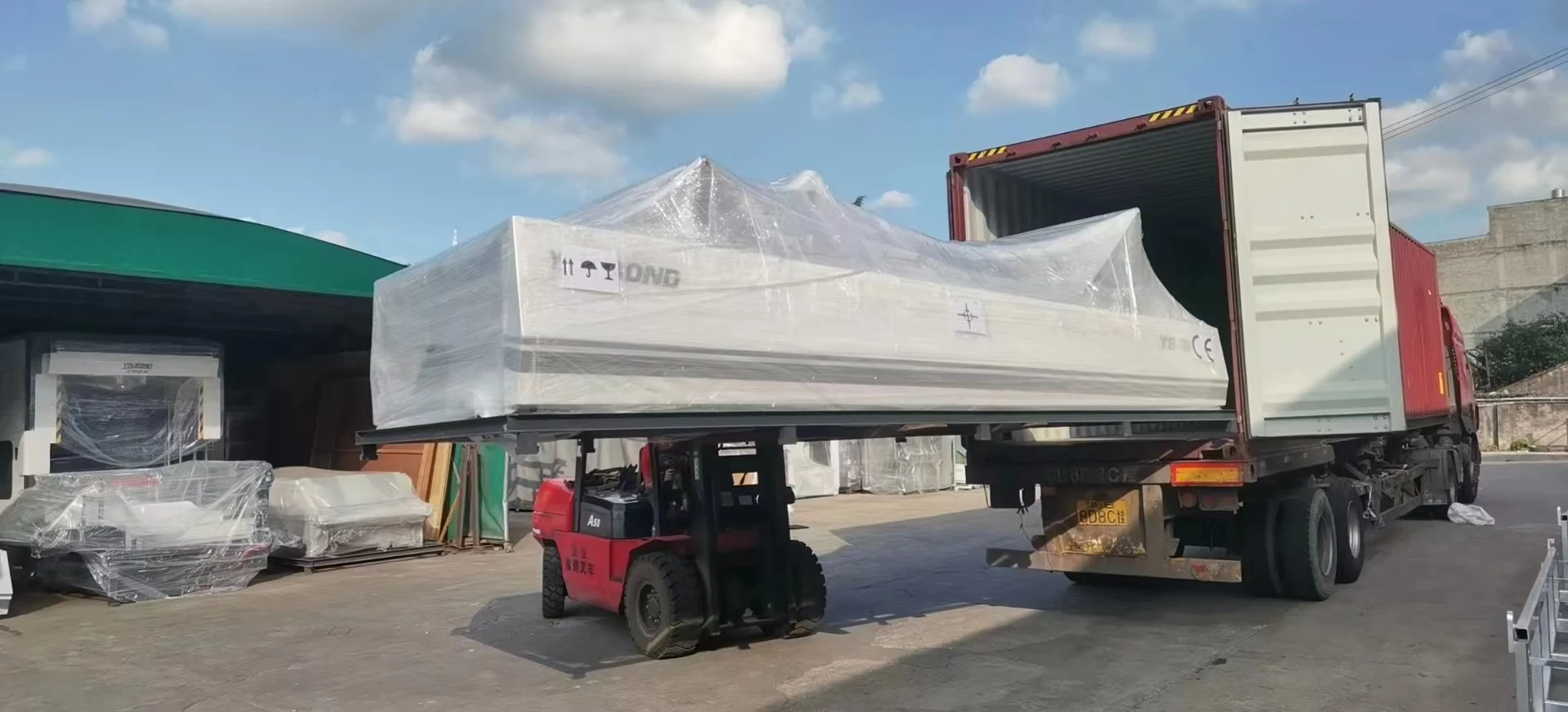 YB-1650H High speed Servo flute laminator Deliver to Turkish Customer