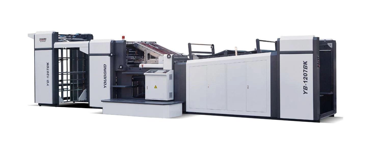 Youbond Cardboard laminating machine YB-1210BK Deliver to Korean customer