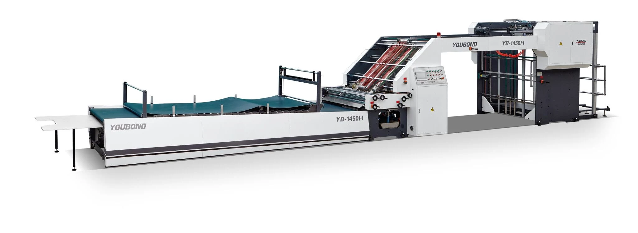 YB-1450H Intelligent High speed flute laminator Deliver to  Korean customer